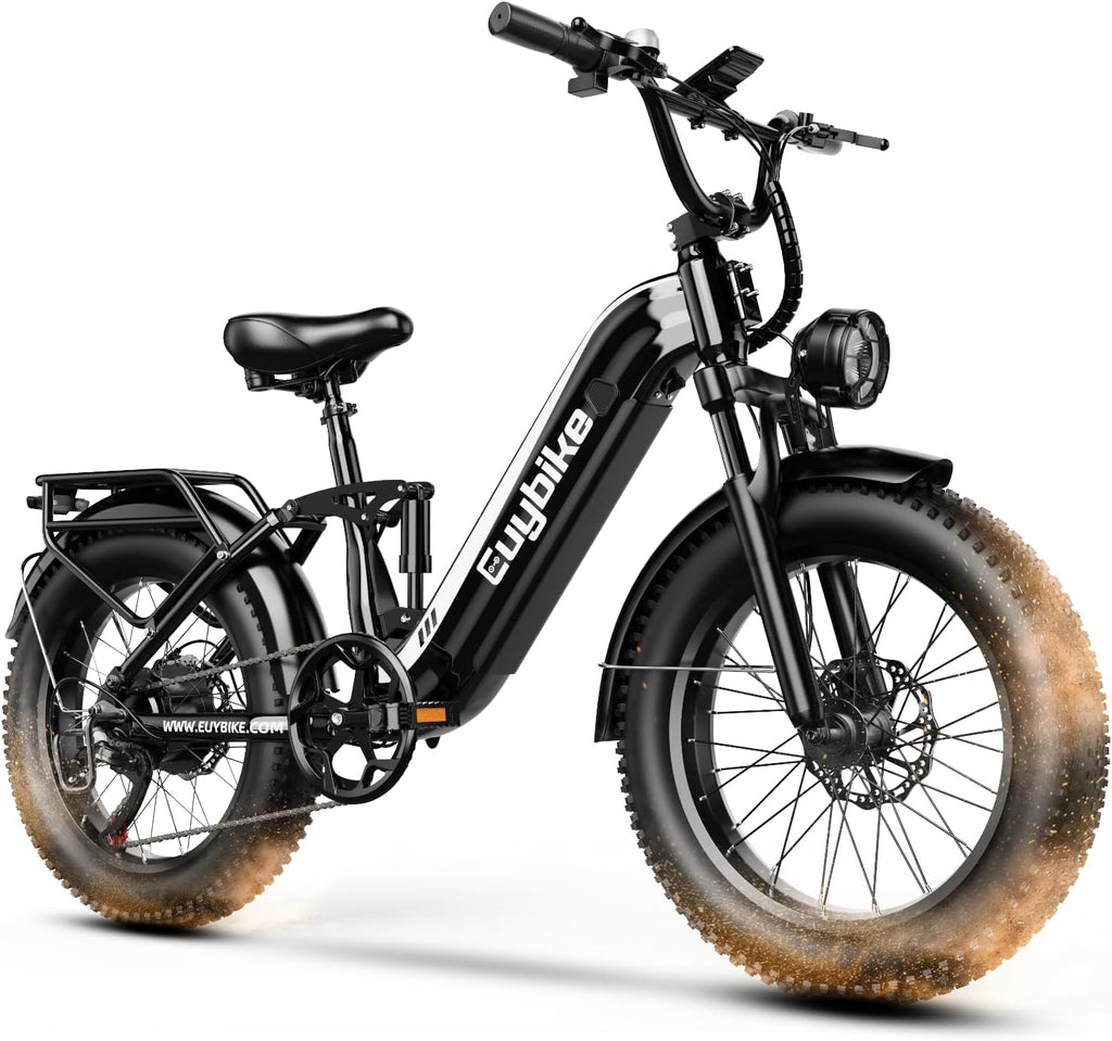 Electric Bike for Adults, 48V 20Ah Battery,1500W Peak Motor Step Thru Ebike 80+ Miles Max Range, 20x4.0 Fat Tires, Electric Mountain Bike for All Terrain, Ideal for Commute, Off-Road