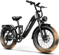 Electric Bike for Adults, 48V 20Ah Battery,1500W Peak Motor Step Thru Ebike 80+ Miles Max Range, 20x4.0 Fat Tires, Electric Mountain Bike for All Terrain, Ideal for Commute, Off-Road