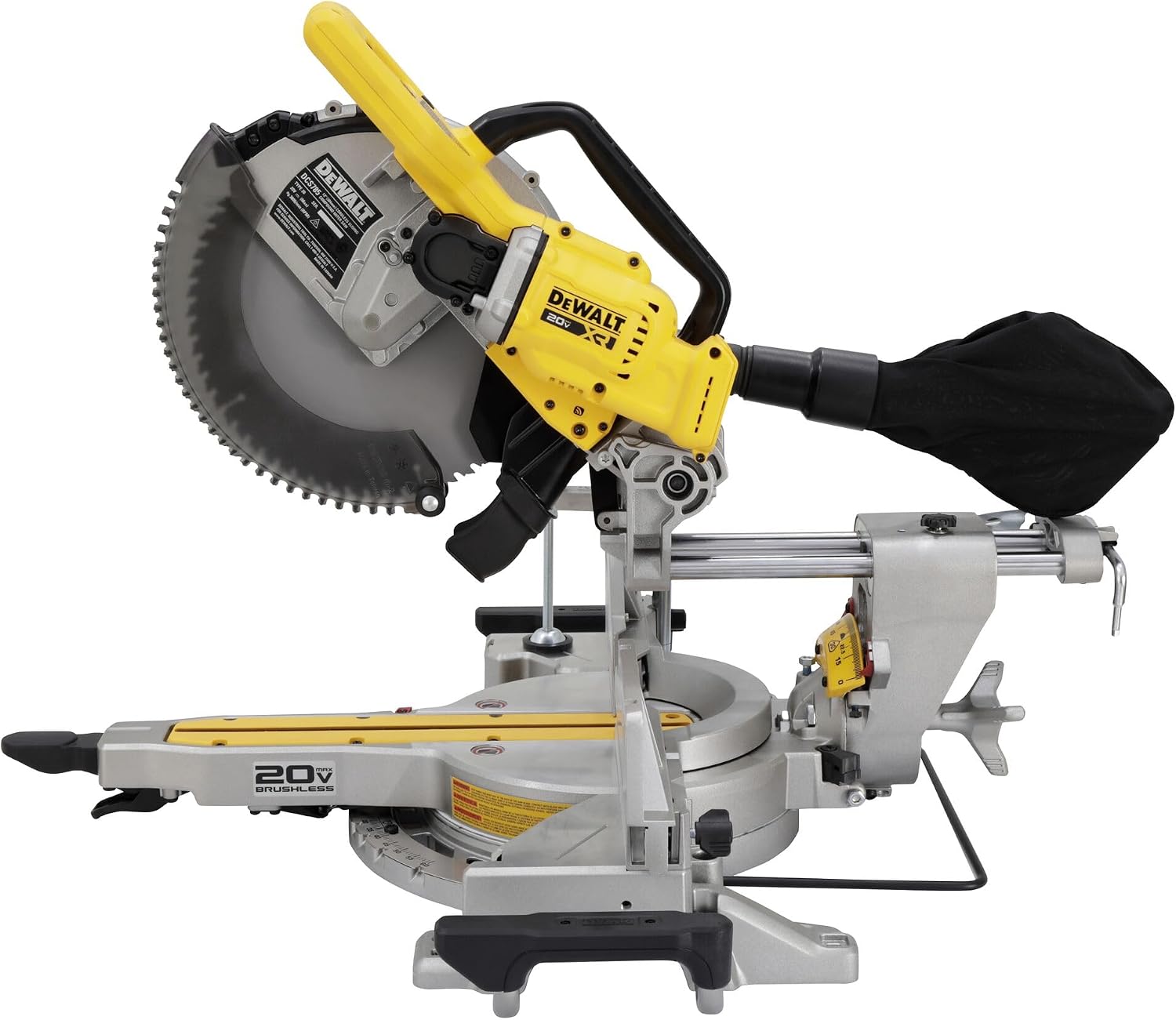 DEWALT 20V MAX XR 12 inch Double Bevel Sliding Miter Saw, Cordless, Tool Only (DCS785B)