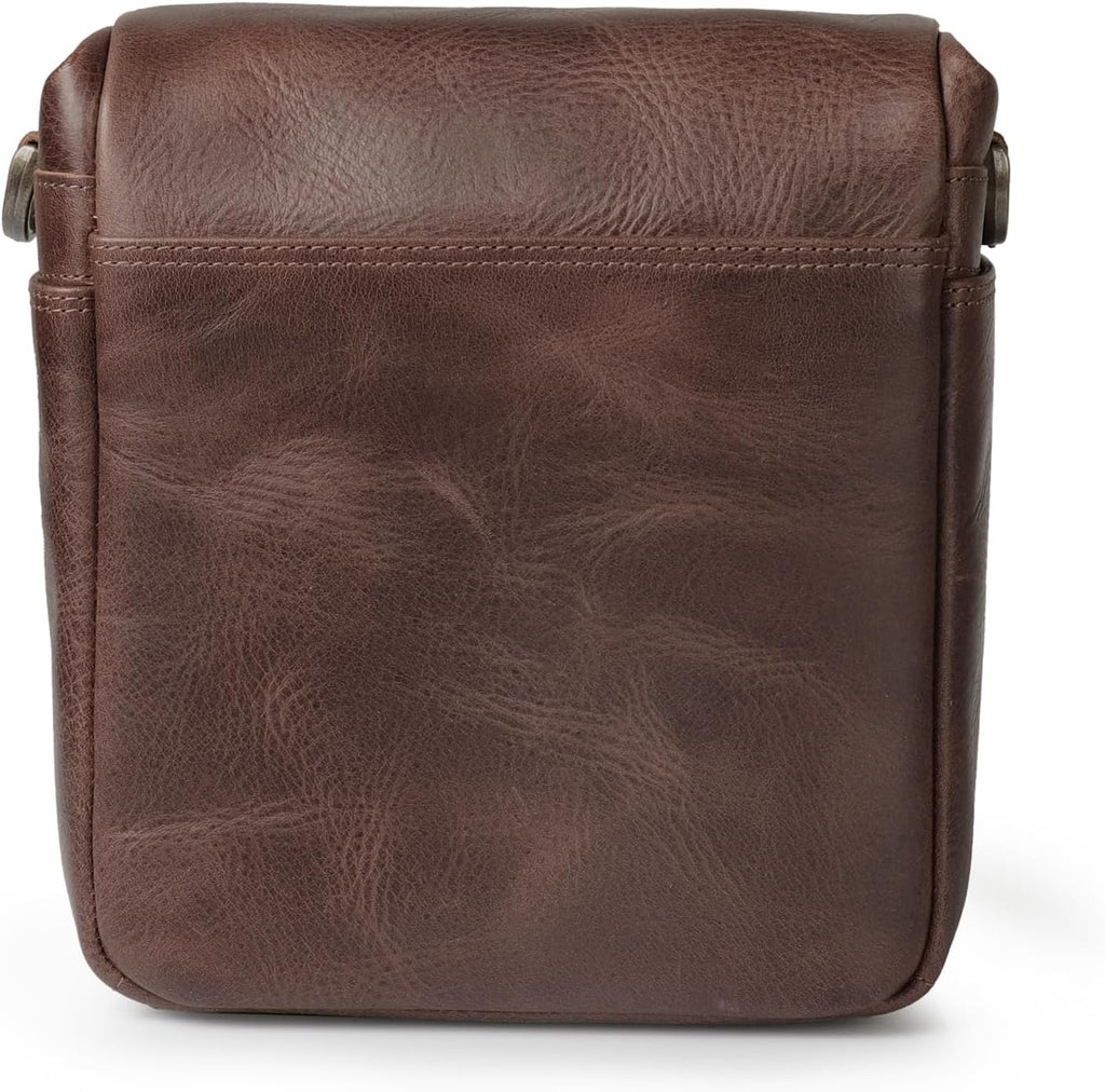 MegaGear Genuine Leather Camera Messenger Bag Mirrorless Portable electronic device cover