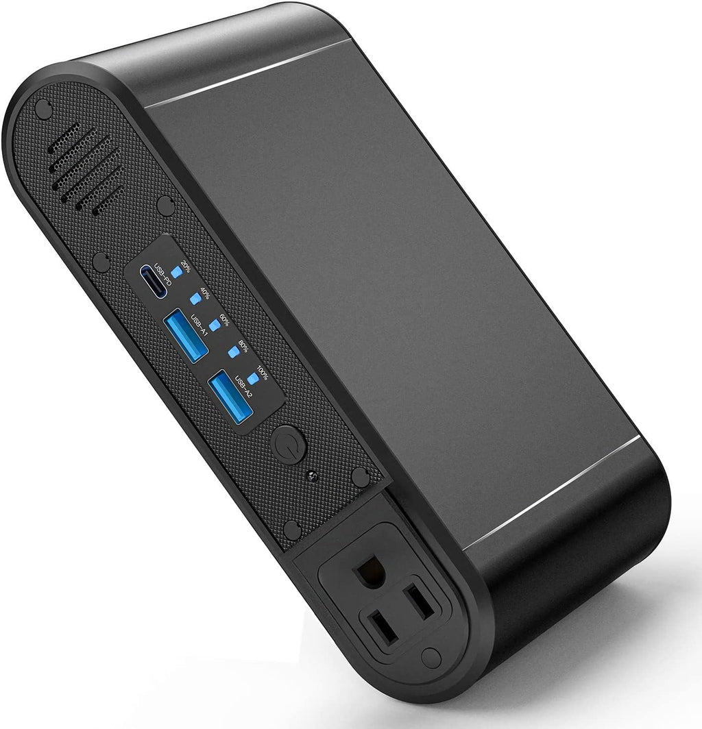 Power Bank with AC 150W,Portable Laptop Charger,31200mAh External Battery for Laptop,PD 65W Type-C,Compatible for Outdoor RV Camping Travel Emergency Backup Home