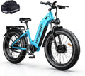 Dual Motor Electric Bike for Adults, 3000W Peak 52V 20AH Battery E Bike 26' x 4.0' Fat Tire Electric Mountain Bike Step-Thru Electric Bicycle for Women/Men, Up to 38MPH, Dual Hydraulic Brake