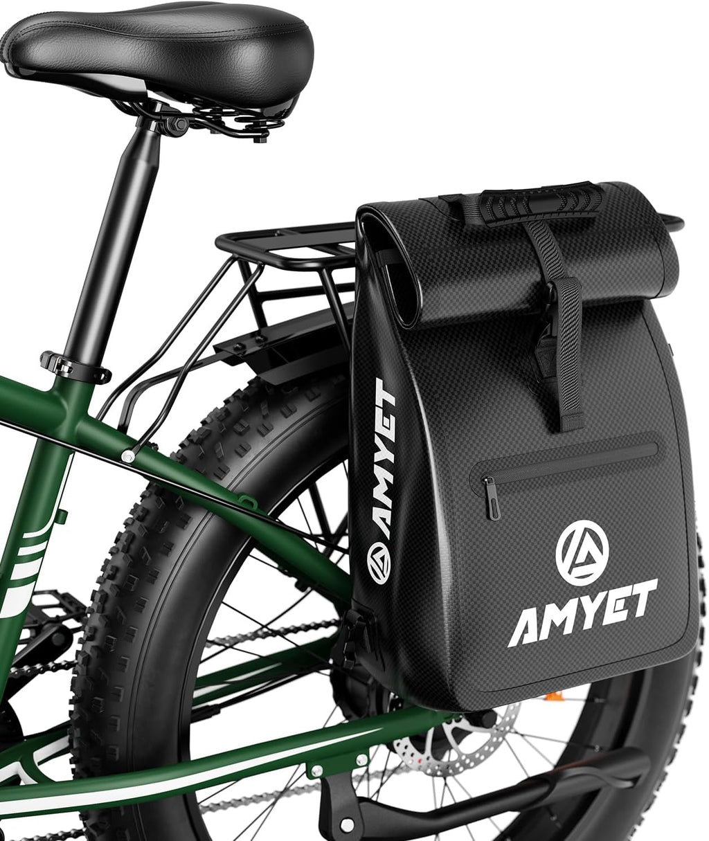 AMYET EB26 Electric Bike for Adults Peak 1500W Electric Bicycle 48V 15AH (720WH) Battery Electric Bike 26' Fat Tire Mountain 28mph 7 Speed Gears Ebike with UL 2849 Certified