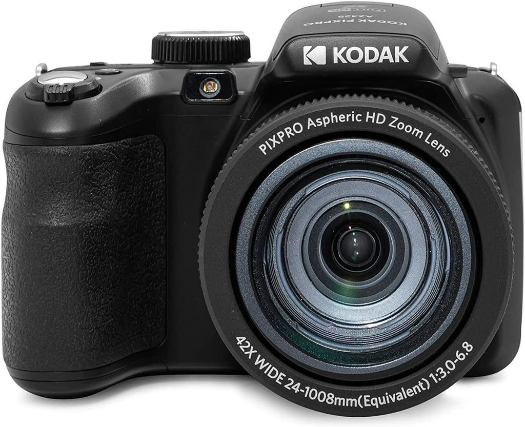 Kodak PIXPRO AZ425 Astro Zoom 20MP Digital Camera with 42X Optical Zoom (Black) Bundle with 64GB SD Card and Accessory Kit (3 Items)