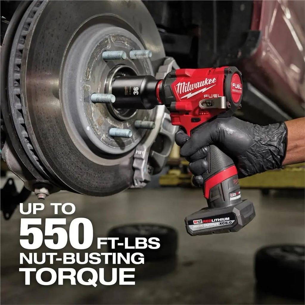 Milwaukee Electric - M12 FUELTRADE Stubby 1/2 Impact Wrench KIT
