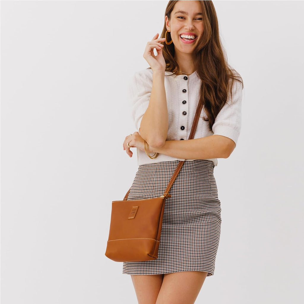 Portland Leather Goods Festival Bag – Lightweight Leather Crossbody Purse – Handmade from the Finest Full-Grain Hides