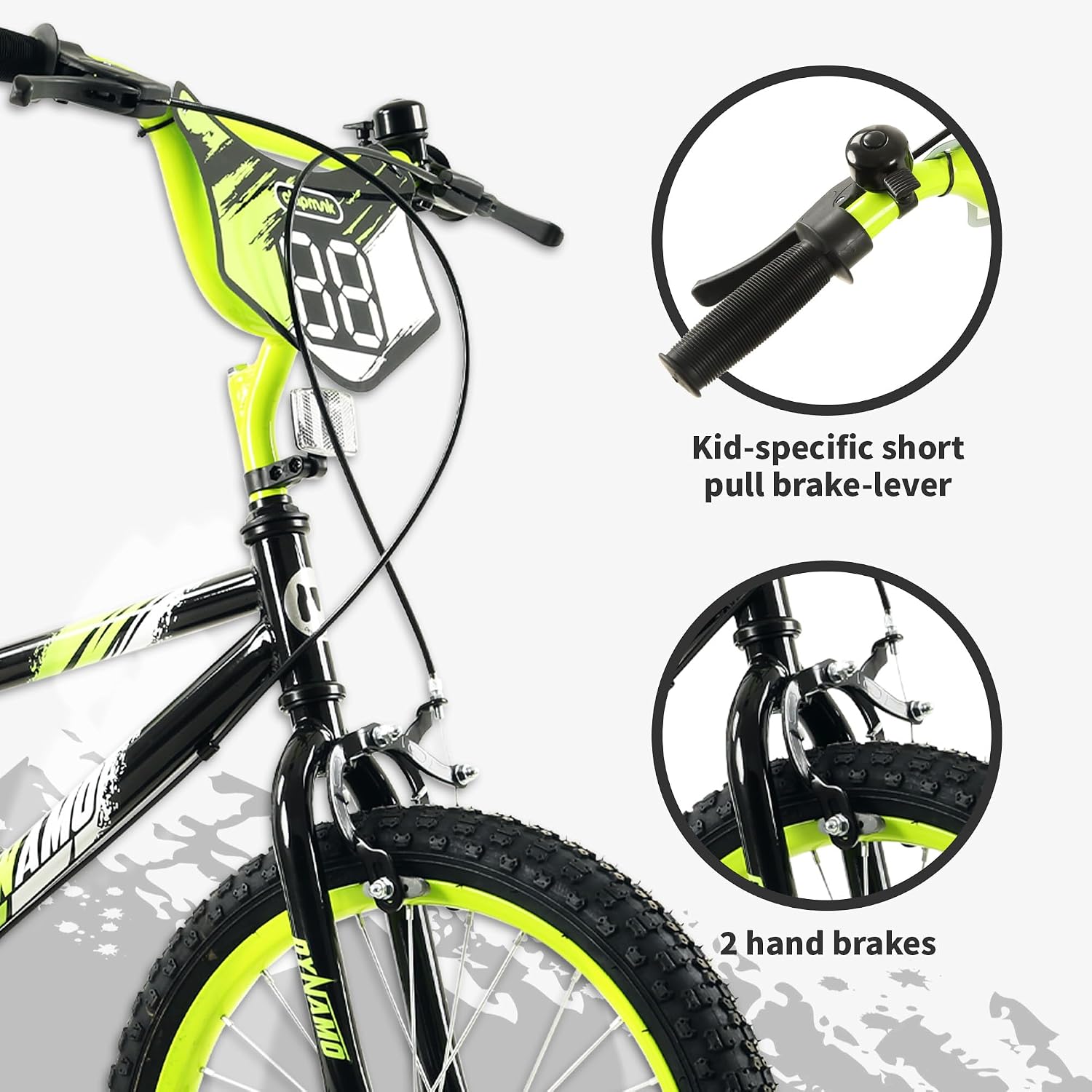 Chipmunk Kids Bike 12 14 16 18 Inch Bicycle with Training Wheels Beginners Boys Girls Ages 3-10 Years Multiple Colors