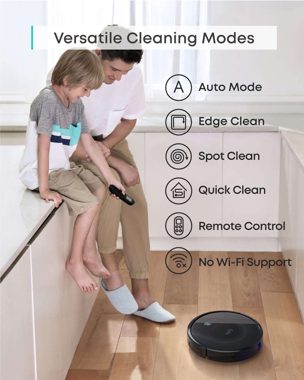 eufy Certified Like-New BoostIQ RoboVac 11S MAX Robot Vacuum Cleaner, Super-Thin, Powerful Suction, Quiet, Self-Charging, Cleans Hard Floors to Medium-Pile Carpets, Black (Renewed)
