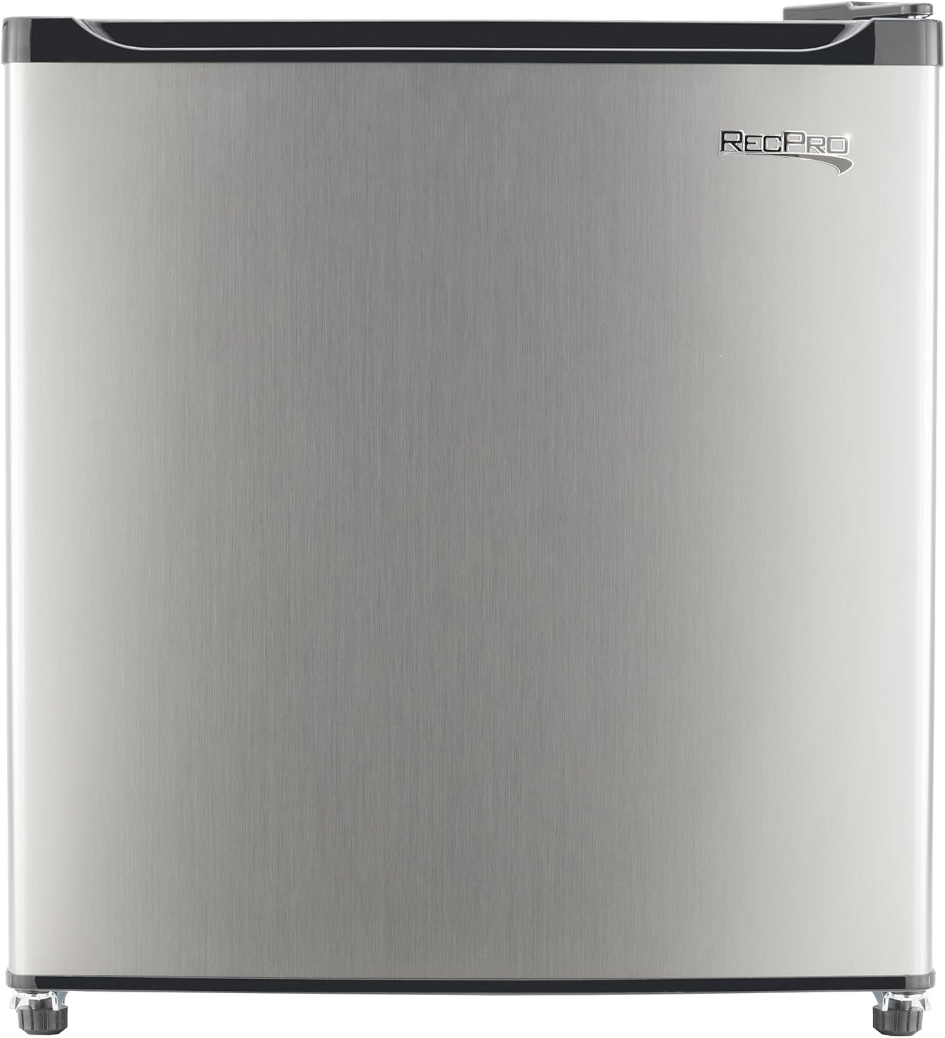 RecPro 1.7 Cu Ft 12V RV Refrigerator | Compact Fridge with Reversible Door, 2L Bottle Door Storage, 7 Temp Settings | Eco-Friendly R600A, Leveling Feet, Wire Shelf | 19.5'H x 17.5'W x 19.8'D