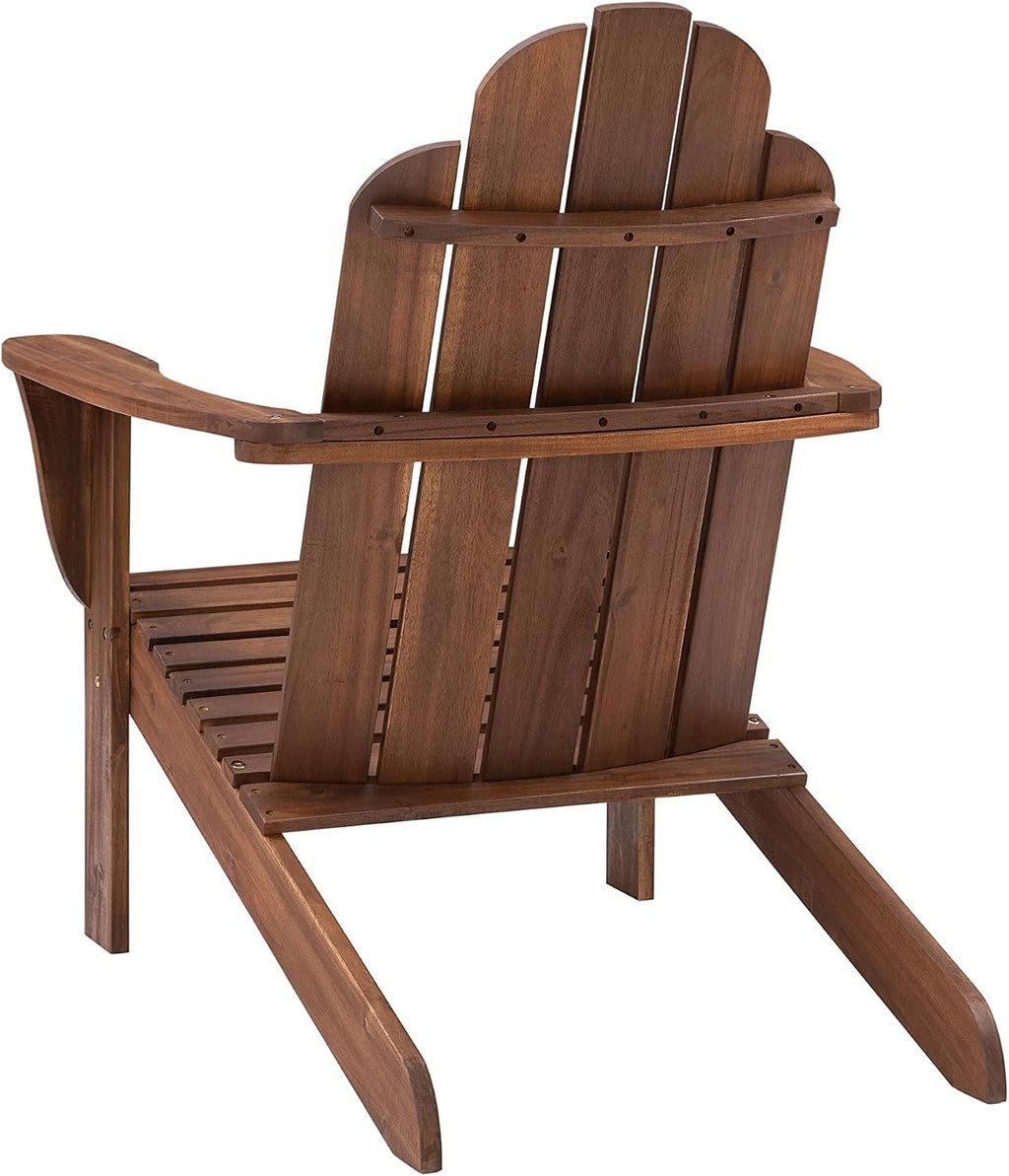Linon Home Dcor Home Decor Teak Wood Stock Chair, 30.4' wx37.6 dx37.8 h, Stain