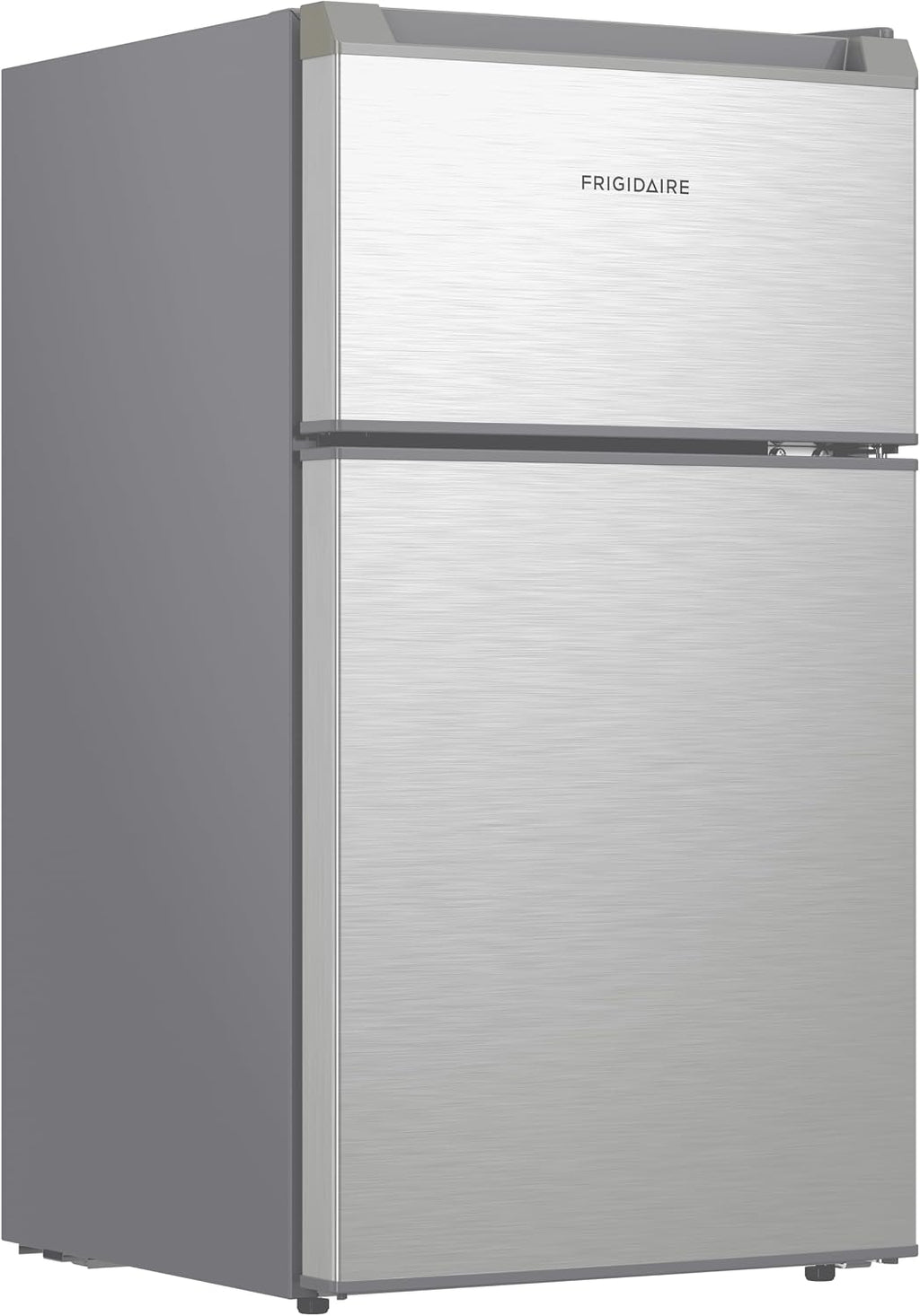Frigidaire Compact Refrigerator with Top Freezer - 2 Door Fridge with 3.2 Cu Ft, Contemporary Series, Platinum