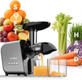 2026 LUFVEBUT Slow Cold Press Juicer with Reverse Function, Masticating Juicer Machines or Soft & Hard Vegetable Fruit High Juice Yield, Easy to Clean 250W High Power BPA-Free Dishwasher Safe