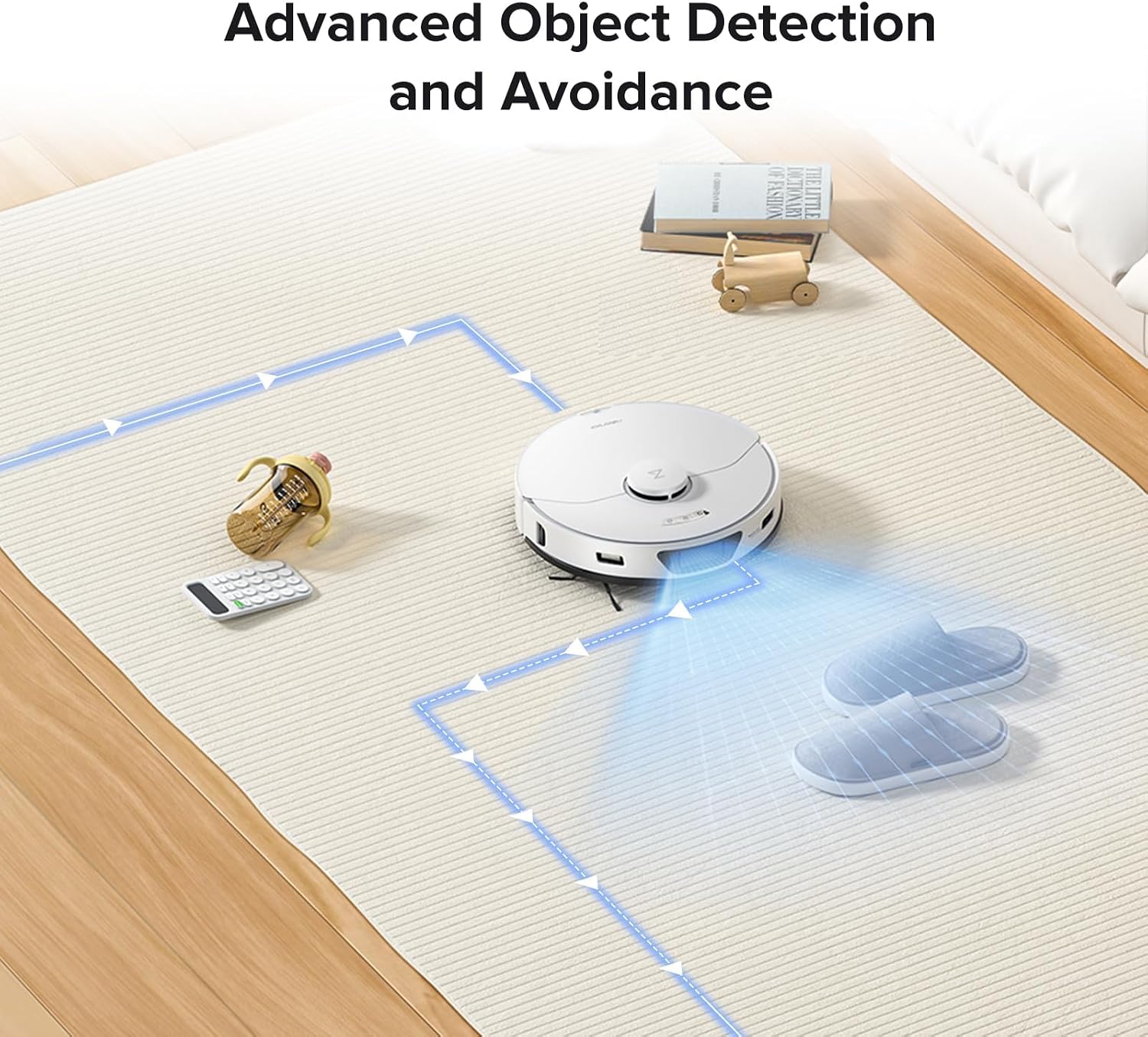 roborock S7 Max Ultra Robot Vacuum and Mop Combo, Auto Mop Drying, Auto Mop Washing, Self-Emptying, Self-Refilling, 5500Pa Suction, Reactive Tech Obstacle Avoidance, White (Renewed)