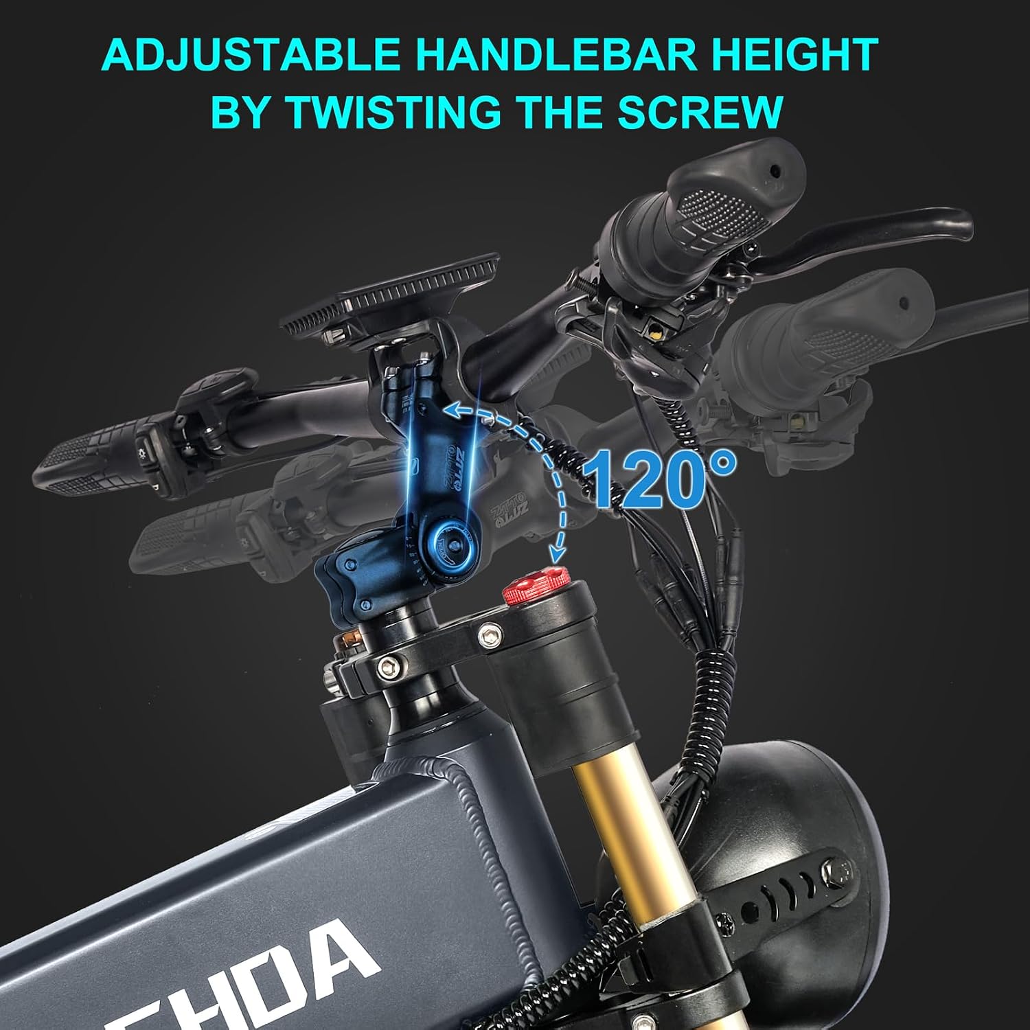 DAMSON Electric Bike for Adults Dual Motor AWD 5000W/3000W/1500W Peak 40MPH/30MPH Dirt Ebike, 52V/48V Max-Output Up to 65/80/120/160 Miles Long Range, 26' Full Suspension Fat Tire Mountains Bicycle