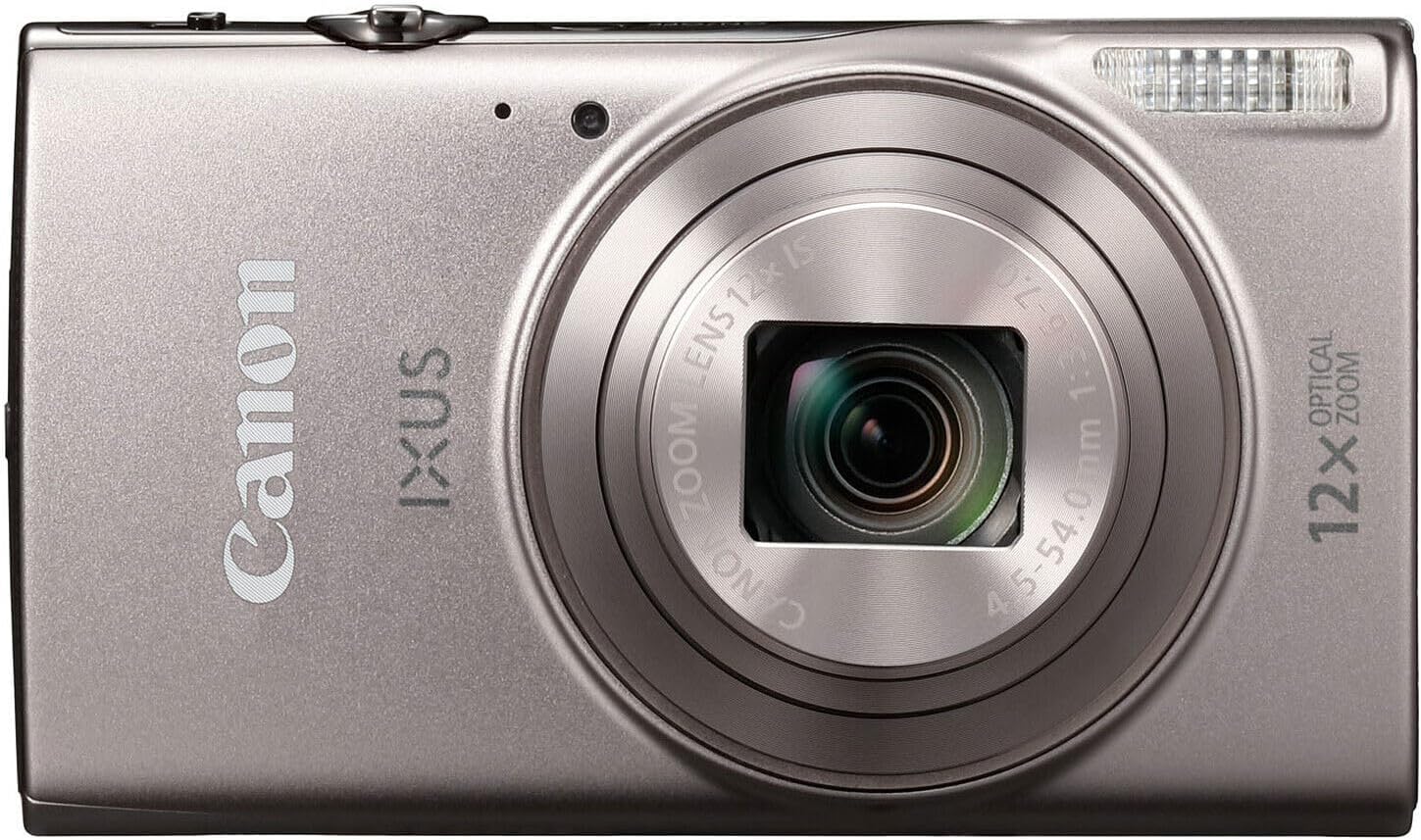 Canon PowerShot IXUS 285 HS 12X Optical Zoom Digital Camera (Silver) (1079C001) + NB11L Battery + 64GB Memory Card + Case + Charger + Card Reader + Flex Tripod + Cleaning Kit + Memory Wallet