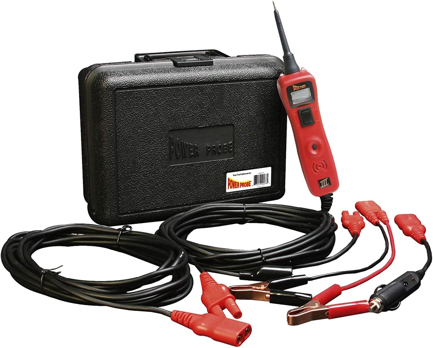 Power Probe III w/Case & Accessories - (PP319FTC) [Car Automotive Diagnostic Test Tool, Digital Volt Meter, AC/DC Current Resistance, Circuit Tester] (Red)