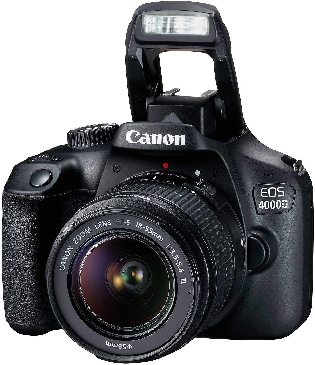 Canon EOS 4000D / Rebel T100 DSLR Camera with 18-55mm Lens + Creative Filter Set, EOS Camera Bag + Sandisk Ultra 64GB Card + 6AVE Electronics Cleaning Set, and More (International Model)