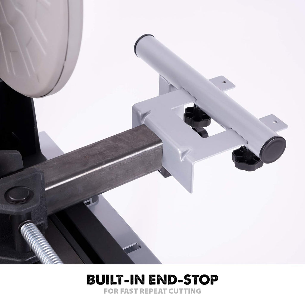 Evolution Power Tools 005-0002 Chop Saw Stand with Universal Fitting, Height Adjustable, 3M Extendable Arms & Supports Upto 225KG,Black/ Silver