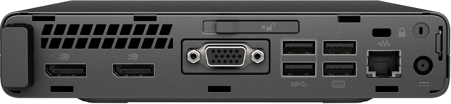 HP EliteDesk 800 G3 Mini Business Desktop (Intel Quad Core i5-7500T, 16GB DDR4 RAM, 256GB PCIe NVMe M.2 SSD) Type-C, DP, WiFi, Ethernet, USB Keyboard + Mouse, Windows 10 Pro
