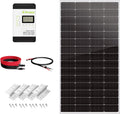 Newpowa 220 Watt 12 Volt Solar Panel Kit, 220W 12V Solar Charge Starter Kit +40A MPPT Charge Controller+Mounting Z Brackets+Cable, Solar Power System for Home Camping Boat RV Off Grid Applications