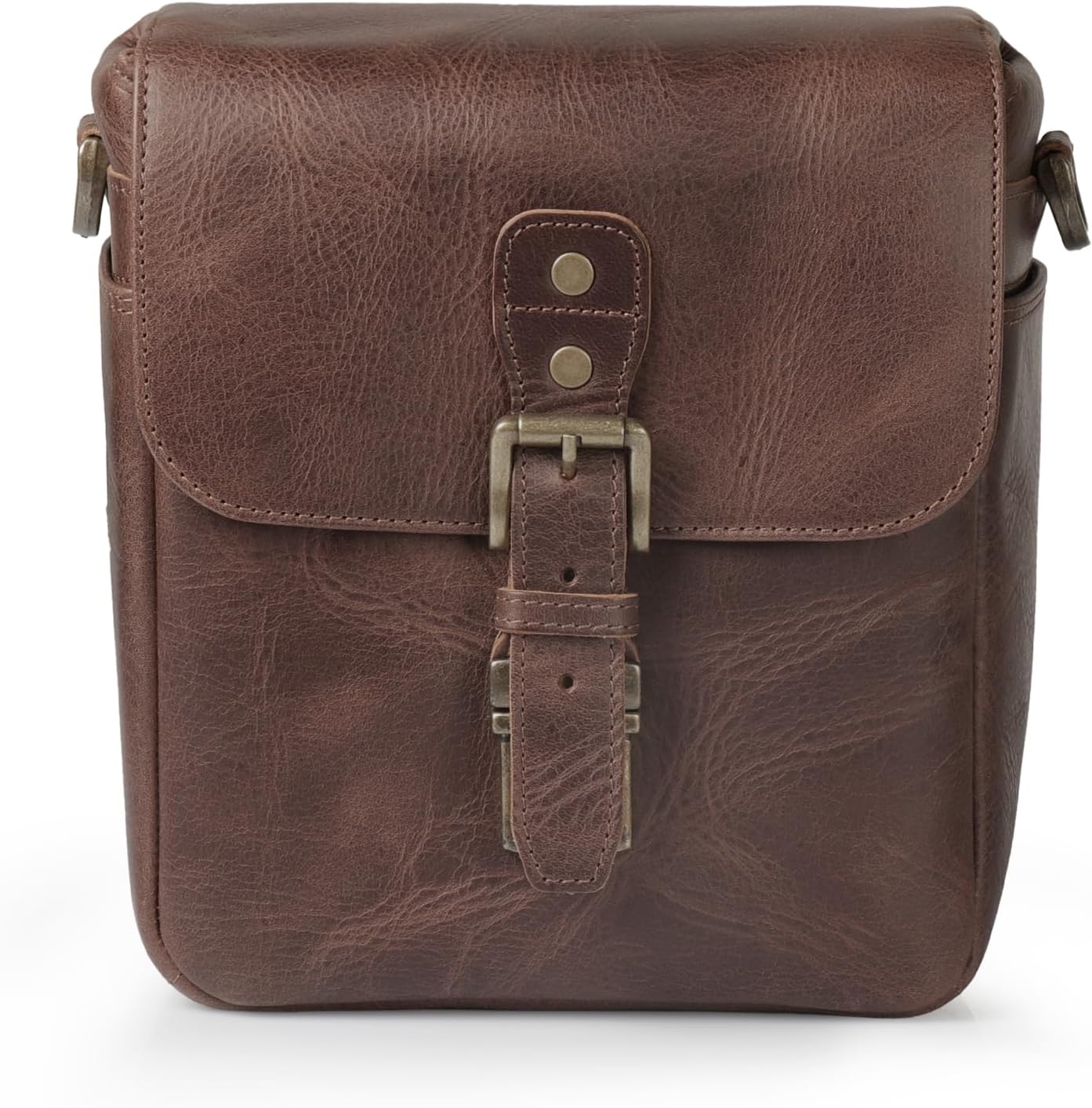 MegaGear Genuine Leather Camera Messenger Bag Mirrorless Portable electronic device cover