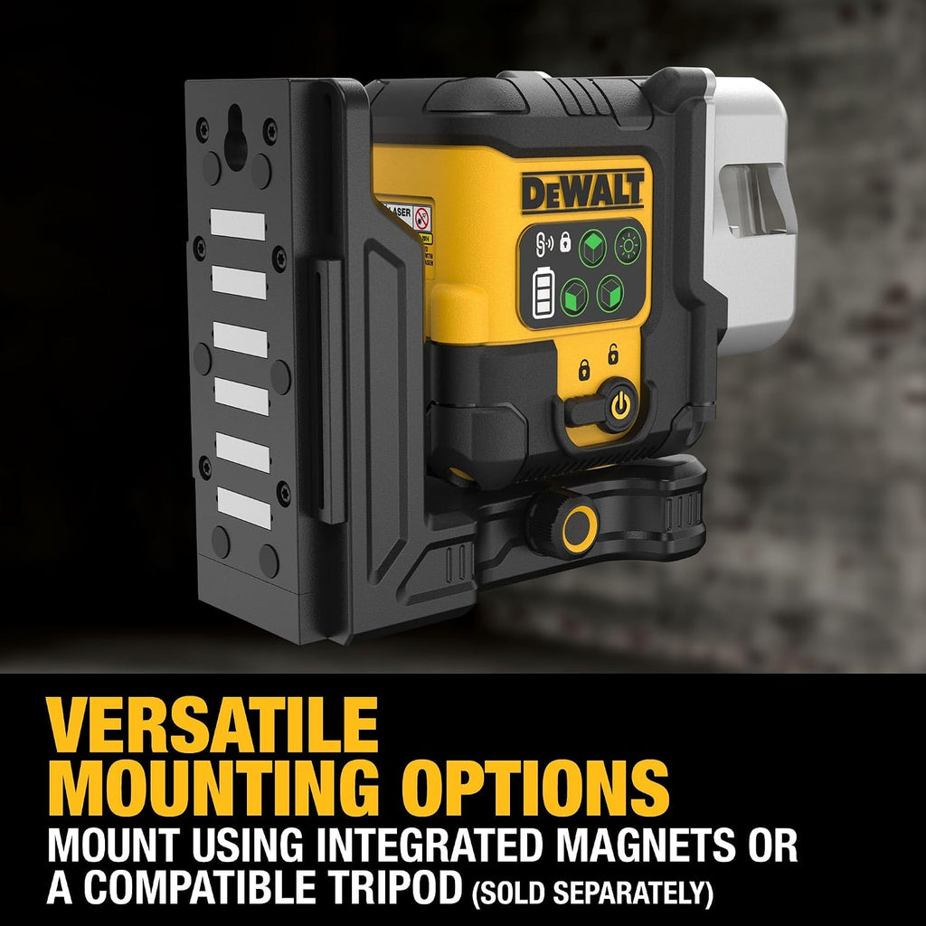 DEWALT USB Rechargeable Green 3X180° Line Laser Base Kit (DCLE14301GB)