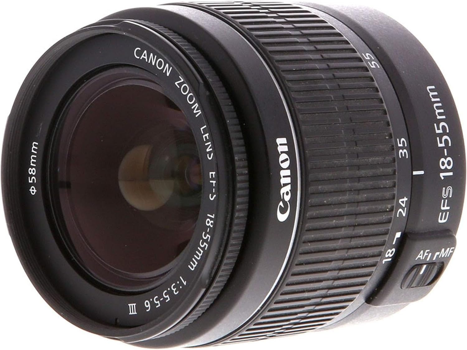 Canon EOS Rebel T100 DSLR Camera w/Canon EF-S 18-55mm F/3.5-5.6 DC III Zoom Lens + Case + 64GB Memory (19pc Bundle) (Renewed)