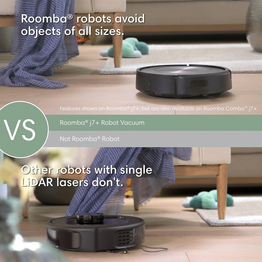 Refurbished iRobot Roomba Combo J7+ Paired with Alexa or Google Assistant Robot Vacuum and Mop