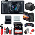 Canon PowerShot SX740 HS Digital Camera (Black) | 40x Zoom, 4K UHD Video, Wi-Fi & Bluetooth + 64GB Card + Card Reader + Soft Bag + Flex Tripod + Hand Strap + Memory Wallet + Cleaning Kit