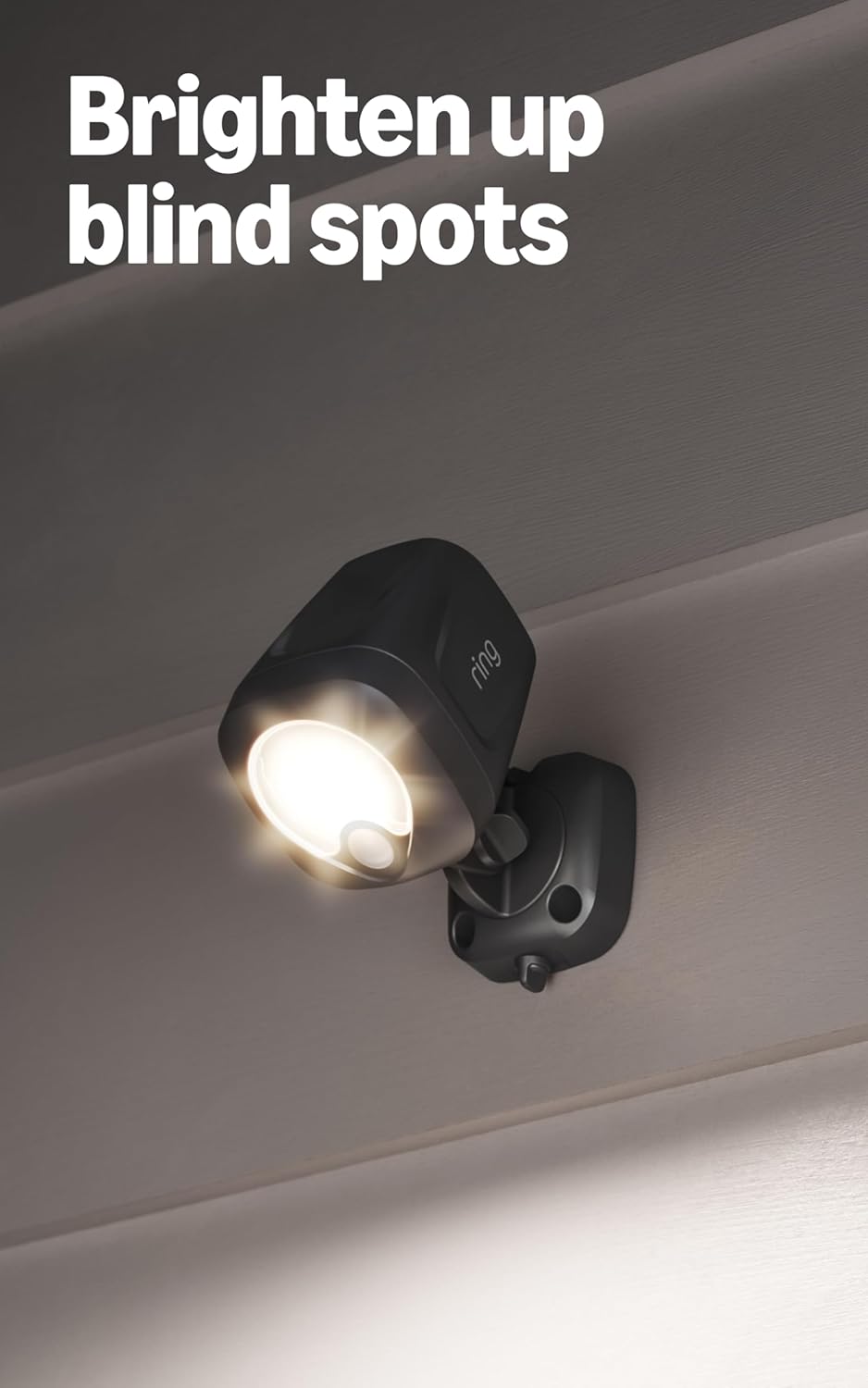 Ring Spotlight Battery 2-Pack, Black with Ring Bridge (Newest Model), White