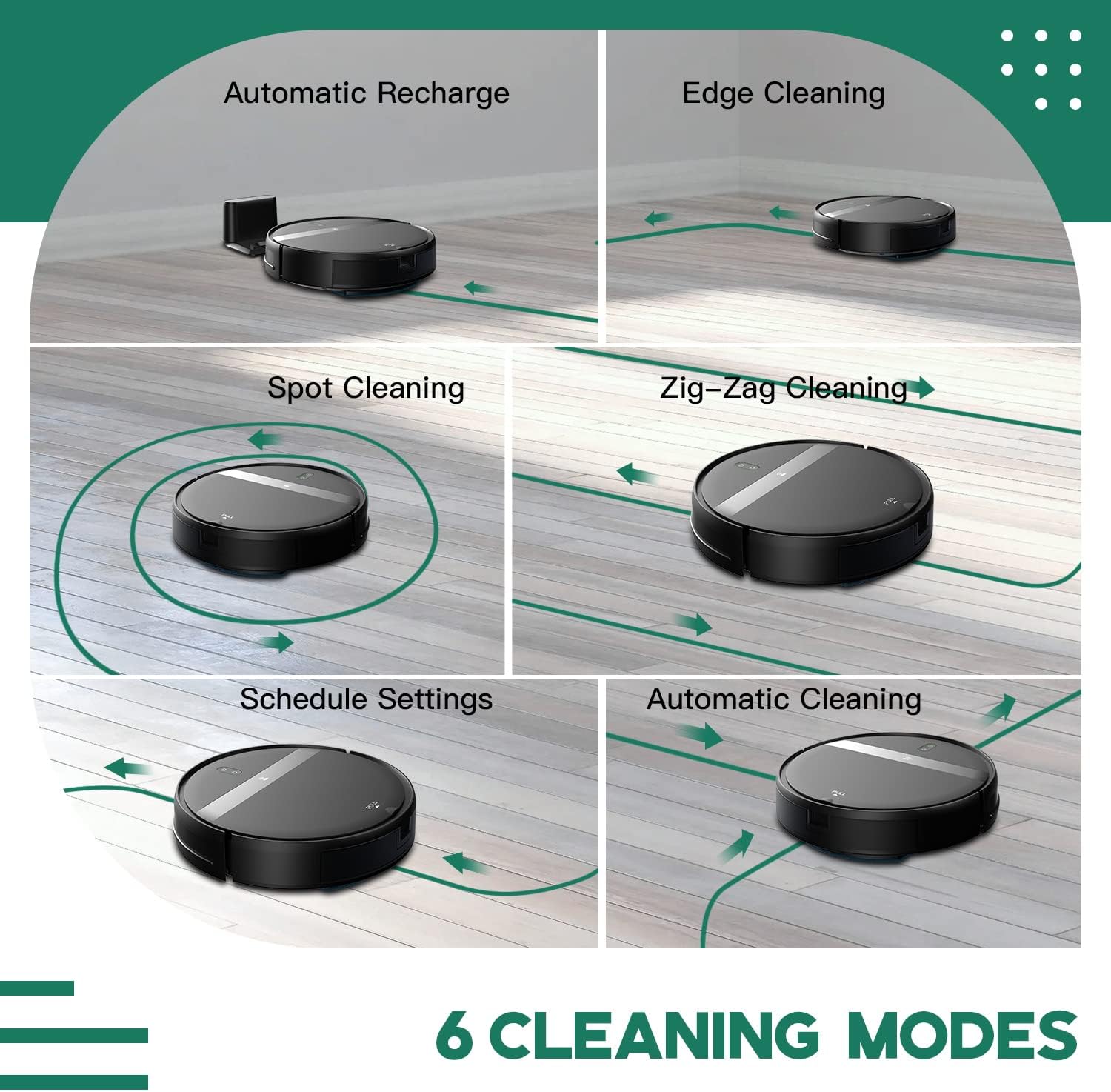 Kilgone Robot Vacuum and Mop Combo with Smart 3D Avoidance | 2 in 1 Mopping Robotic Vacuum Cleans Hard Floors & Carpets | Powerful Suction & Tangle-Free for Pet Hair | App/Wi-Fi/Alexa, Self-Charging