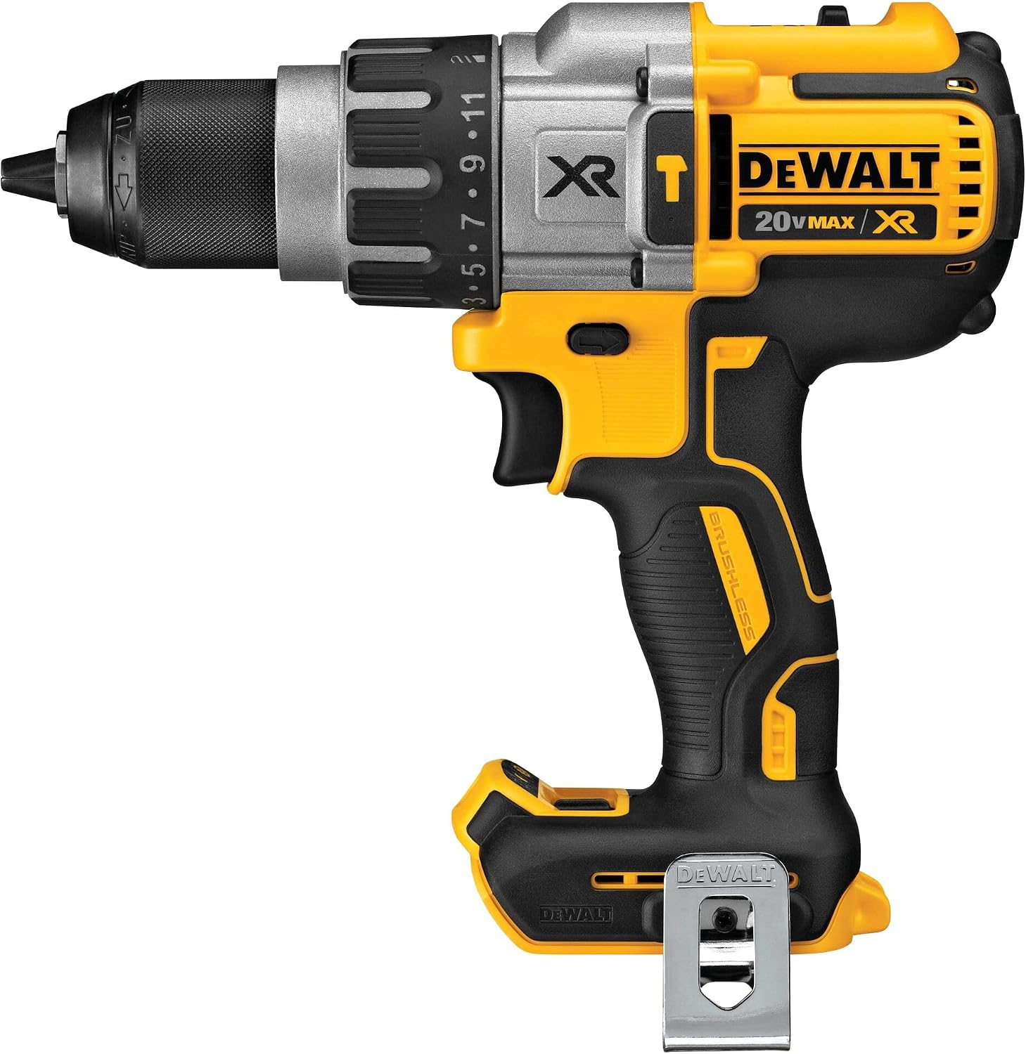 DEWALT 20V MAX XR Cordless Hammer Drill Driver Brushless, Heavy Duty 1/2', 3-Speed, Tool Only (DCD996B)