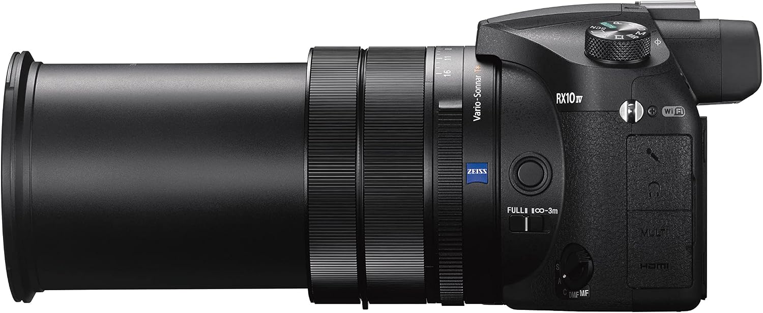 Sony Cyber‑Shot RX10 IV with 0.03 Second Auto-Focus & 25x Optical Zoom (DSC-RX10M4), Black, 2.32