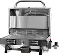 Tabletop Gas Grill Stainless Steel Portable Propane Grill with Legs for Outdoor Patio Backyard Camping, Tailgating, and RV Trips