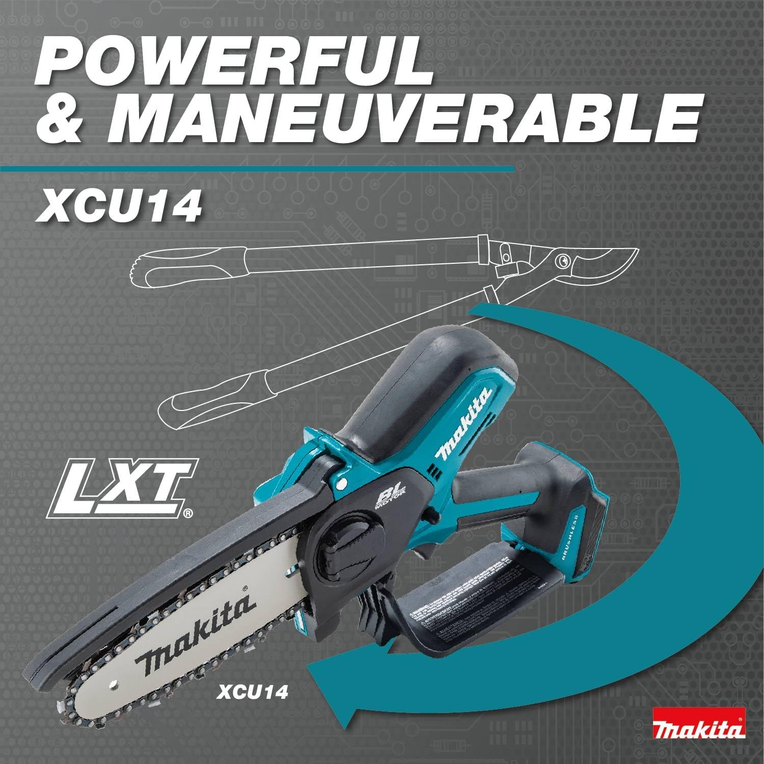 Makita XCU14Z 18V LXT® Lithium-Ion Brushless Cordless 6' Pruning Saw, Tool Only