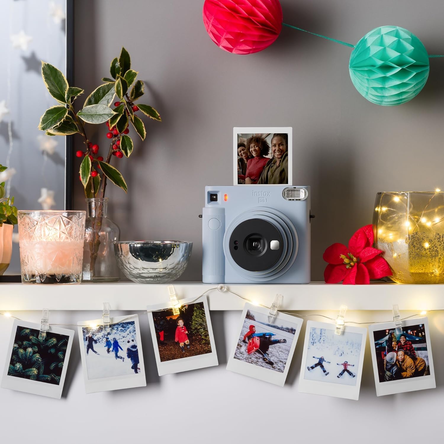 Instax Square SQ1 Instant Camera, Glacier Blue