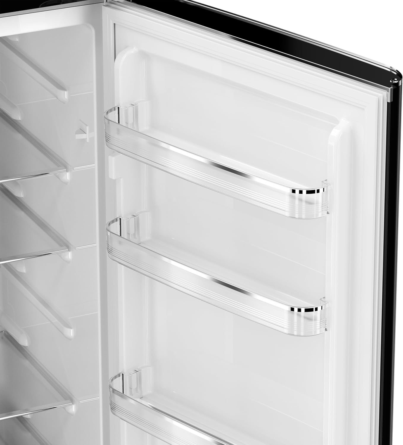 Frigidaire Retro 9.2 Cubic Foot Fridge with Bottom Mount Freezer, 9.2 cu. ft, Black