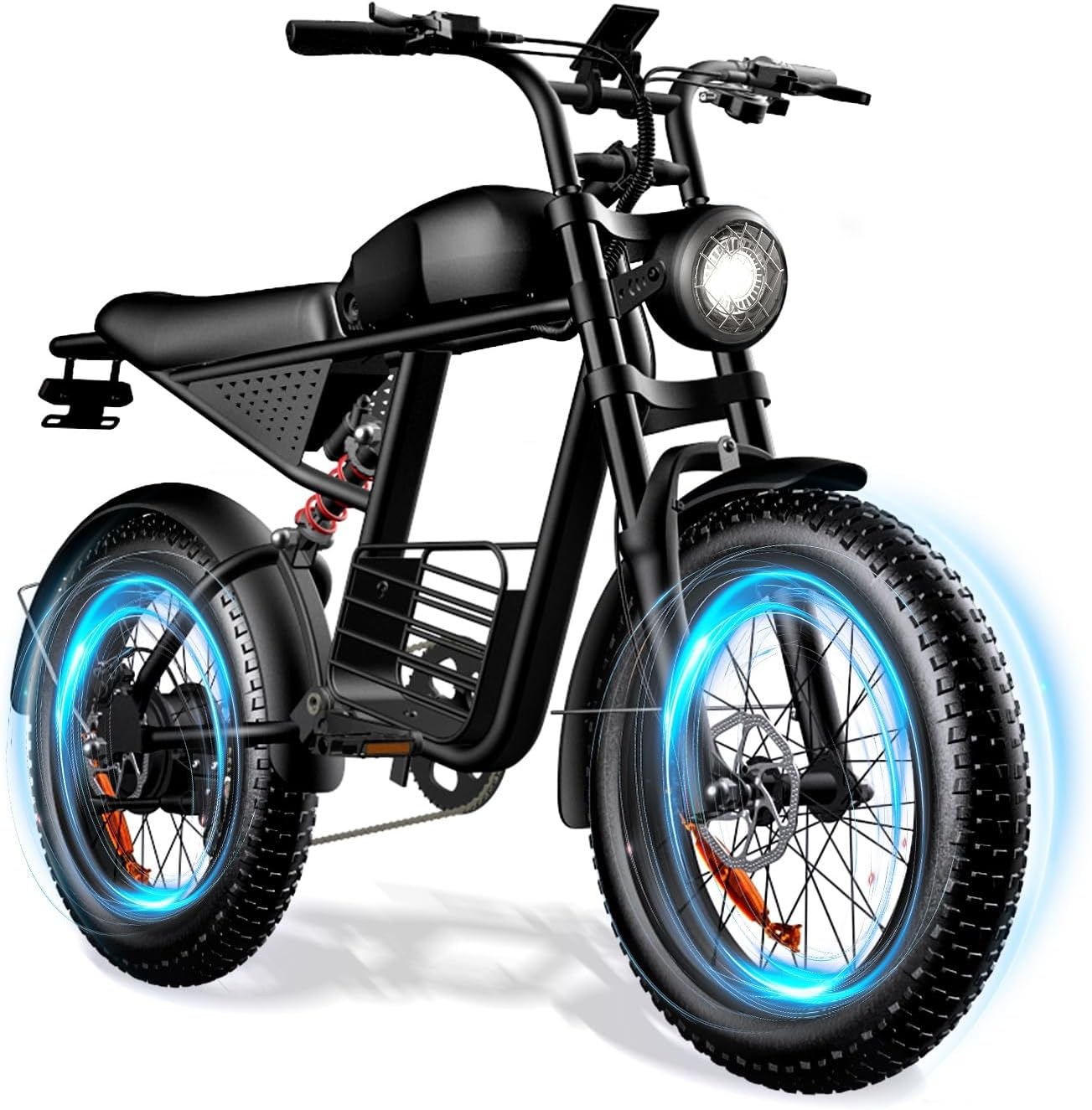 Electric Bike Adults 1500W Peak 48V 20AH Battery 35MPH 20' Fat Tire Electric Dirt Bike for Road Sand Snow Mountain 7-Speed All Terrain E-Bike Electric Motorcycle