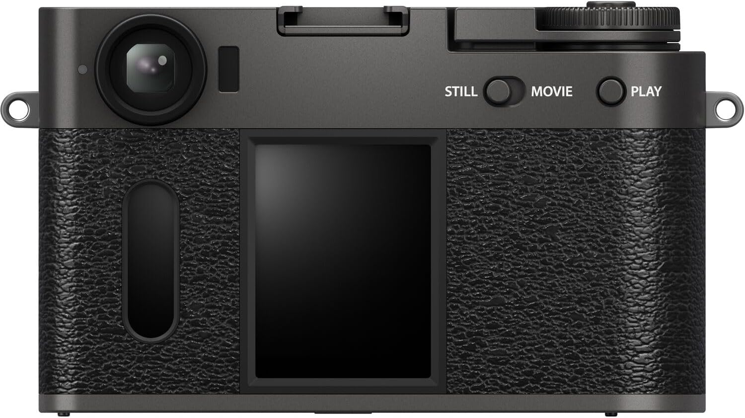 Fujifilm X Half Digital Camera (Charcoal Silver) Bundle with 64GB SD Card + Rope Wrist Strap + Camera Pouch + More Advanced Accessories
