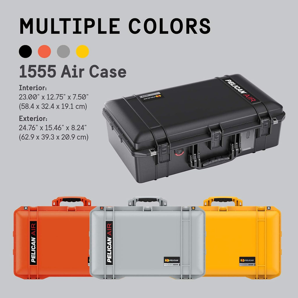 Pelican Air 1555 Case With Foam - Black
