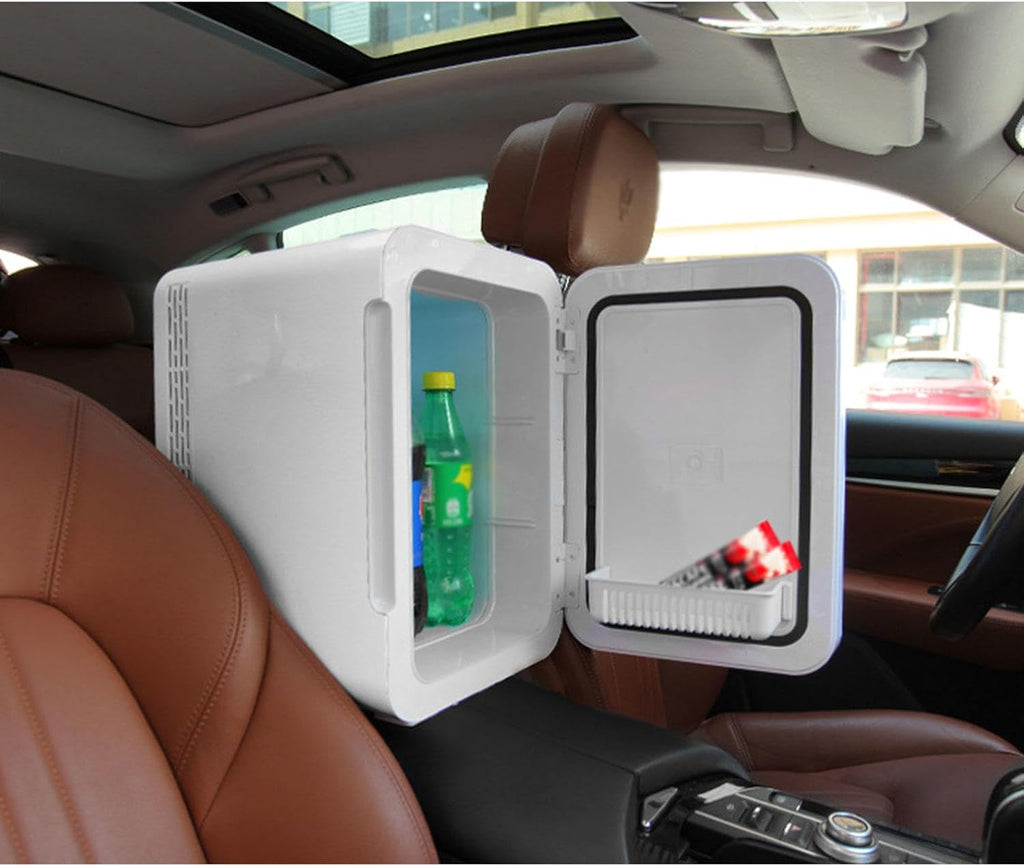 Mini Fridge, Portable Car Refrigerator 22L/22 Can Cooler & Warmer Compact Fridge with 12V DC & 220V AC for Skincare, Food and Drinks, Small Fridge,C