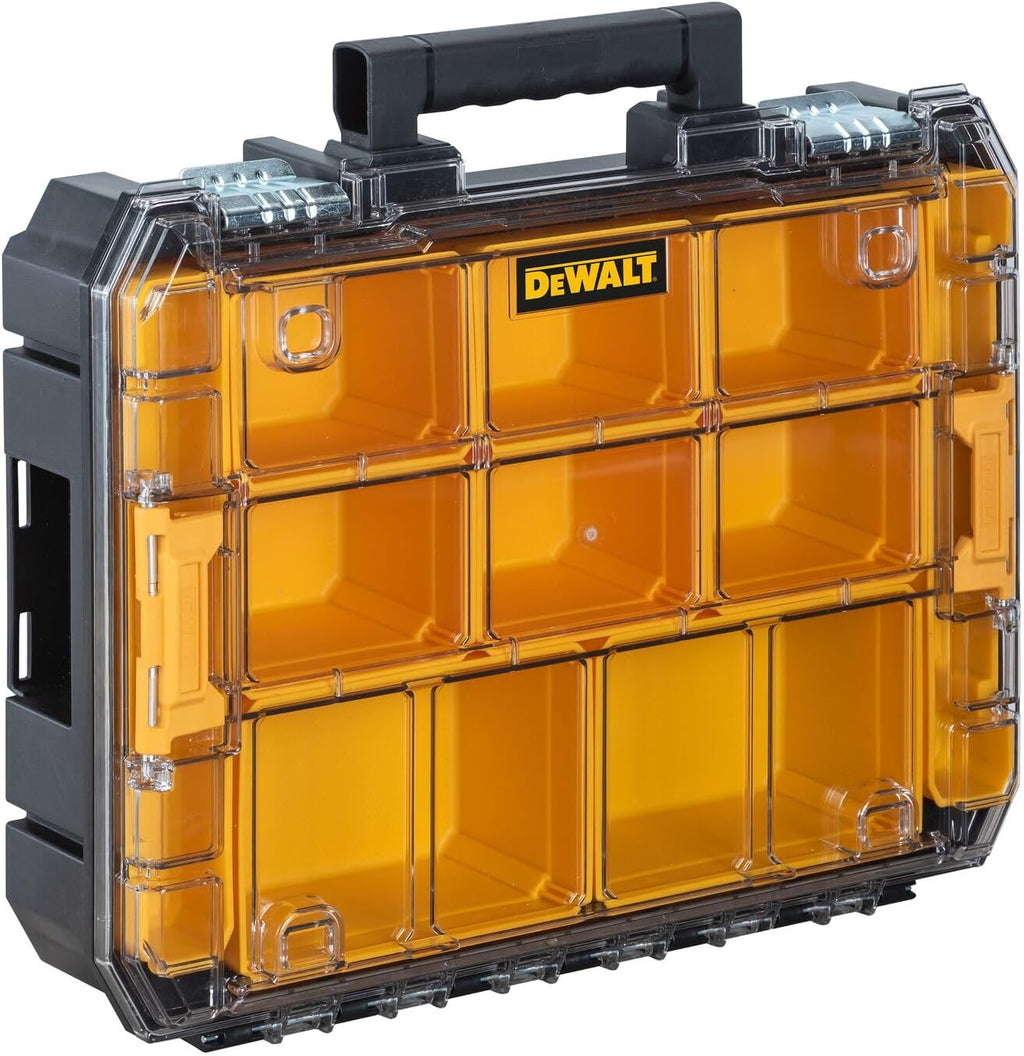 DEWALT TSTAK Tool Organizer,Small Parts and Screw Organizer Tool Box with Removable Compartments,(DWST17805),(Pack of 4)