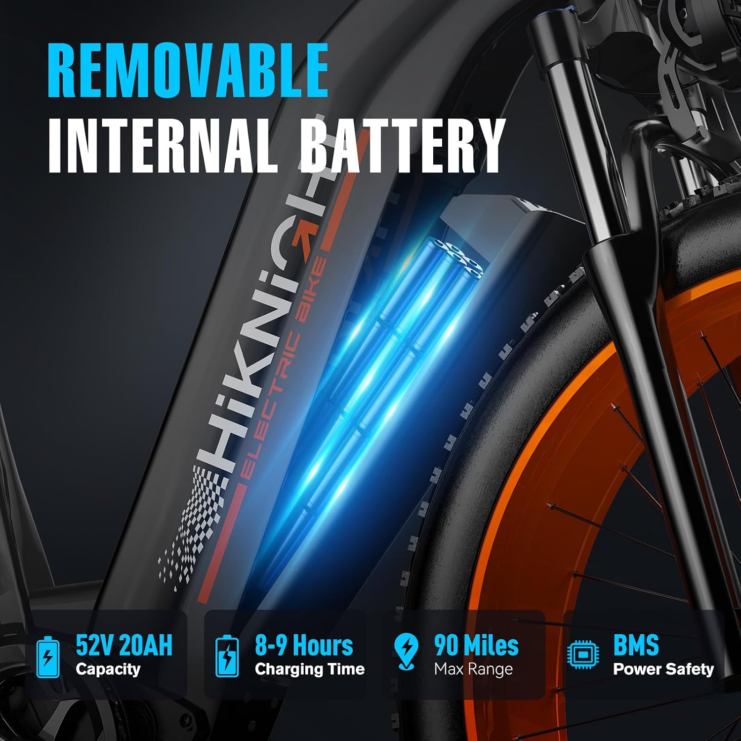Dual Motor Electric Bike for Adults, 3000W Peak 52V 20AH Battery E Bike 26' x 4.0' Fat Tire Electric Mountain Bike Step-Thru Electric Bicycle for Women/Men, Up to 38MPH, Dual Hydraulic Brake