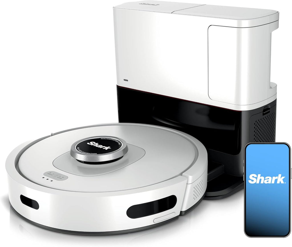 Shark Matrix Clean | Robot Vacuum Cleaner with Powerful Suction for Pet Hair, Rugs, Carpets & Hard Floors | Self-Empty Base | 60-Day Capacity | Voice Control | LiDAR Navigation | Cool Grey | AV2511AE