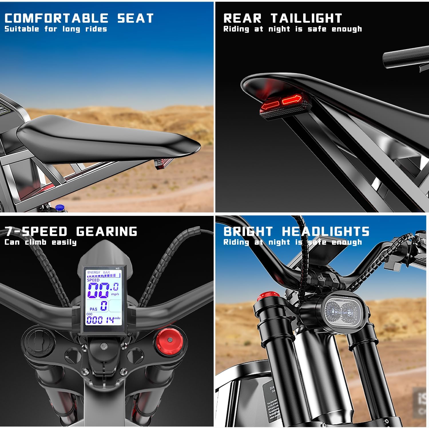 Freego X2Pro Electric Motorcycle for Adults Teens,Electric Dirt Bike Teens 6000W(Peak) Motor 1800Wh Battery,Max 50Mph Off Road Electric Bicycle,Full Suspension UL 2849 Certified
