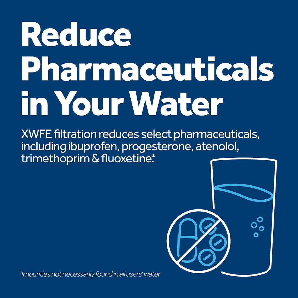 GE XWFE Refrigerator Water Filter | Reduces Lead & 50+ Impurities | Replace Every 6 Months | Pack of 4
