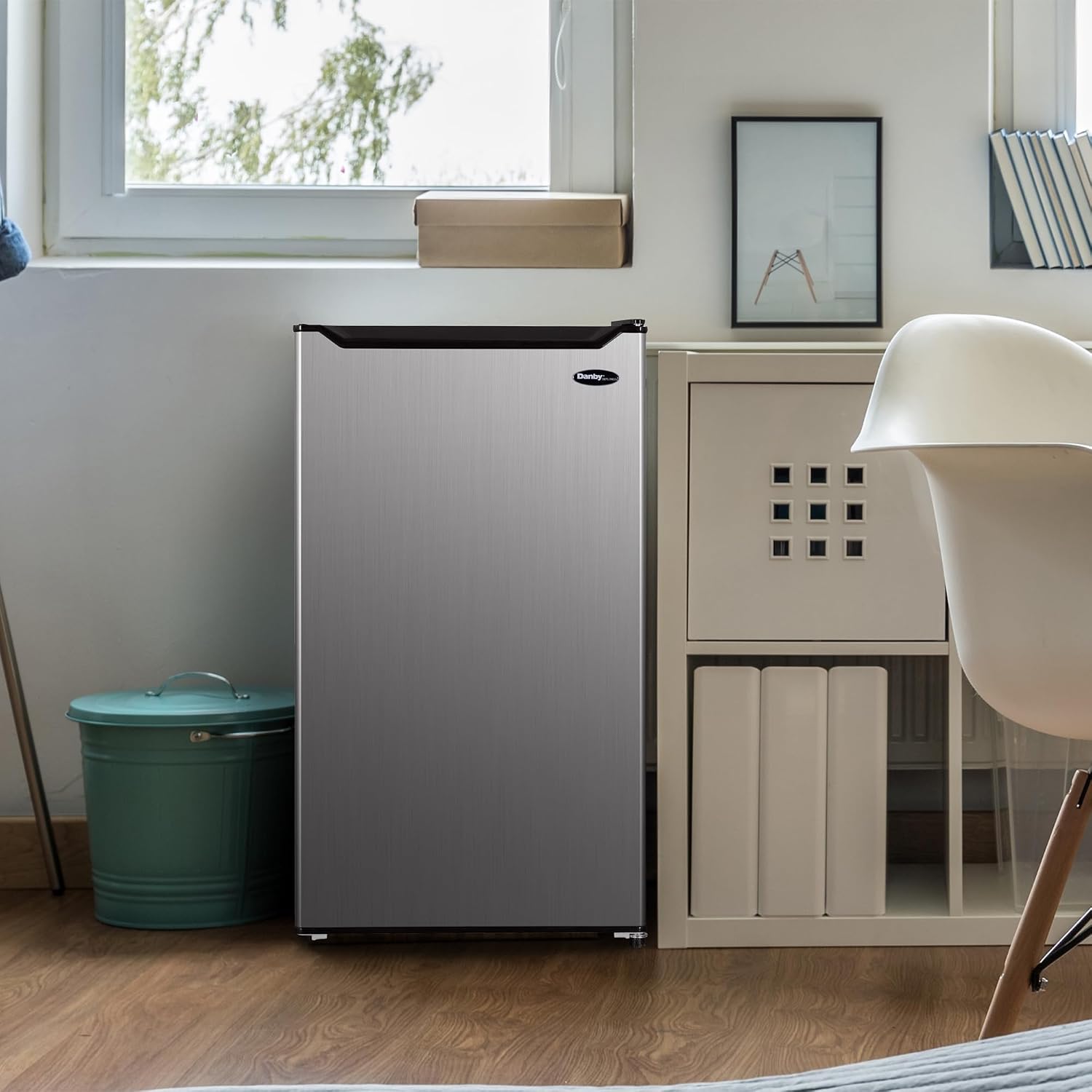 Danby DAR032B2SLM 3.2 cu. ft. Compact Fridge in Stainless Steel