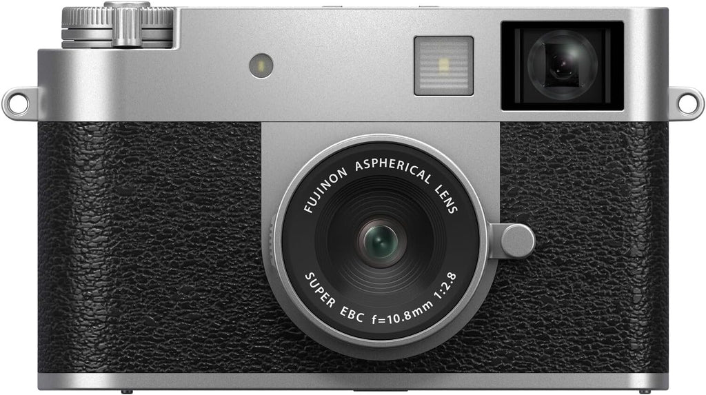 Fujifilm X Half Digital Camera (Silver) Bundle with 64GB SD Card + Rope Wrist Strap + Camera Pouch + More Advanced Accessories | Fuji X Half