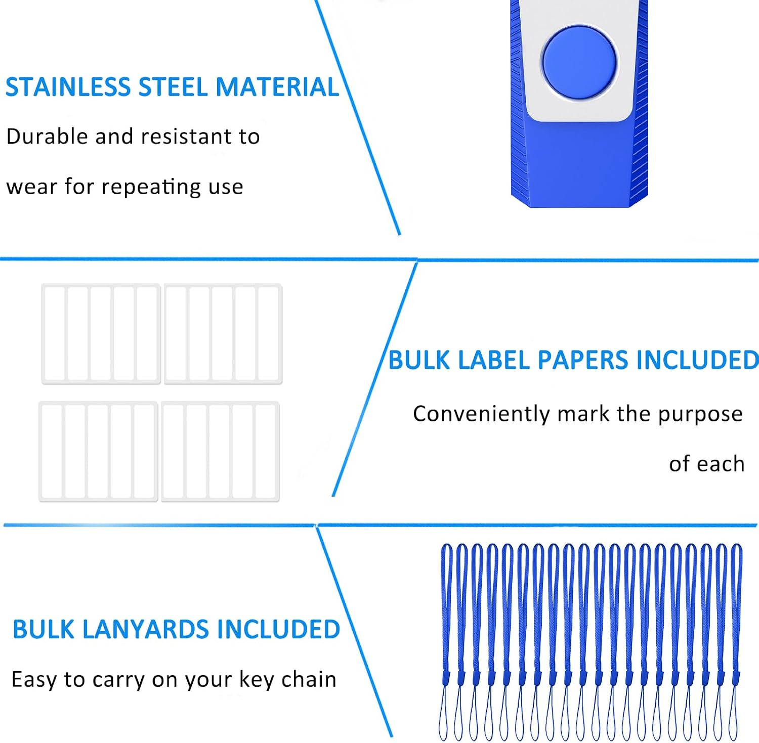 EASTBULL 100 Pack of Flash Drives 2GB, Bulk USB 2.0 Flash Drives Pack USB Drives Bulk Thumb Drives in Bulk with 100 Lanyards and Labels (2 GB)