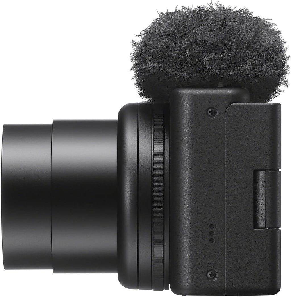 Sony ZV-1 II Compact Vlogging Camera (ILCZV-1M2/B) – 20.1 MP 1″ Sensor, 18–50 mm Wide-Angle Zoom, 4K Video w/ 64GB Memory Card, Deluxe Soft Bag, Flex Tripod and More